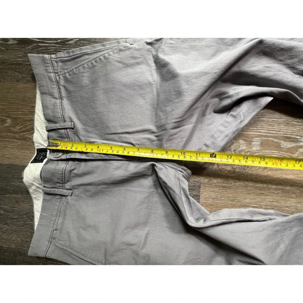 J. Crew 770 Straight Fit Pants Mens 32 Gray Chino Cotton Stretch Classic Casual